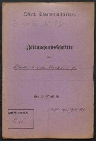 Württembergische Verfassung vom 25.9.1919