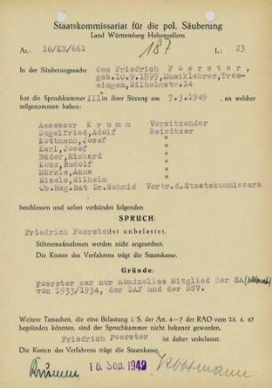 Foerster, Friedrich