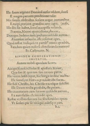 Eiusdem Comparationis Imitatio, Autore nobili quodam Scoto.