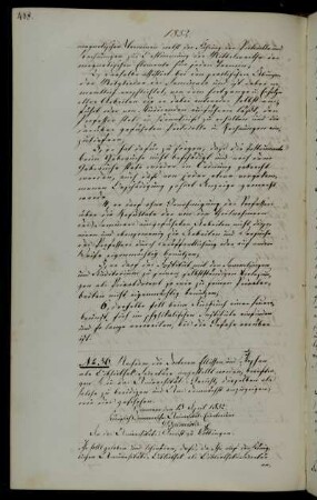 Aufforderung zur Vereidigung der Bibliothekssekretäre Ellissen und Stephan; samt Abschrift der Eidesformel.