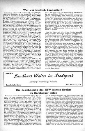 Wer war Dietrich Bonhoeffer?
