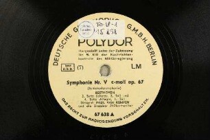 Symphonie Nr. V c-moll op. 67