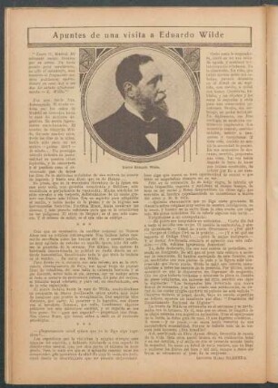 Apuntes de una visita a Eduardo Wilde