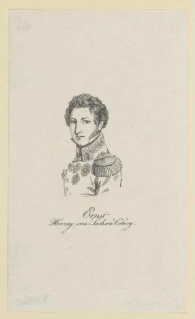 Bildnis des Ernst von Sachsen Coburg