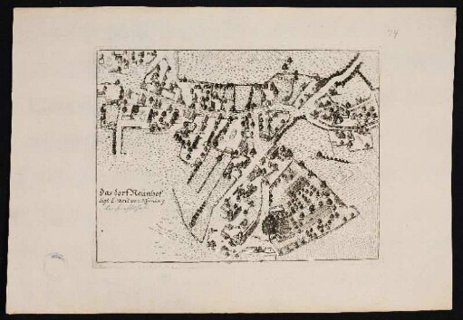 Das dorf Neunhof ligt 5/4. meil von Nürnberg [bei Kraftshof]. - Nürnberg-Neunhof