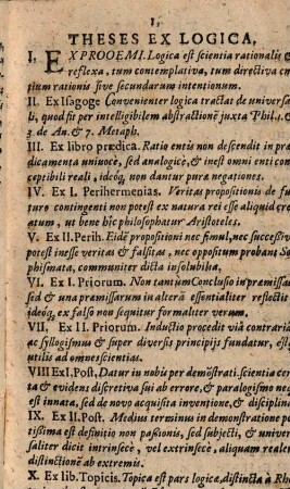 Theses ex universa philosophia, cum uberiori disputatione de infinito