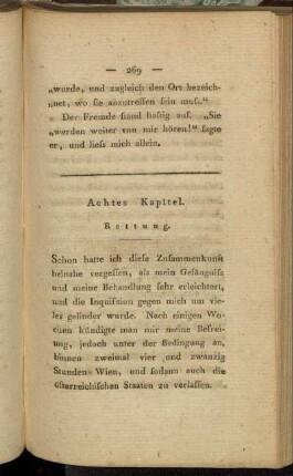 Achtes Kapitel. Rettung.