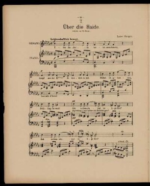 Über die Haide (op. 6)