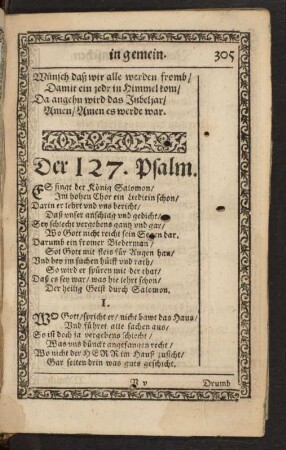 Der 127. Psalm.