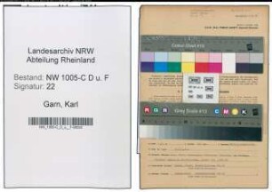 Entnazifizierung Karl Garn , geb. 11.01.1885 (Unterbrandmeister)