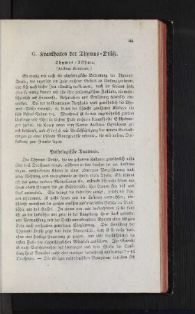 G. Krankheiten der Thymus-Drüse.