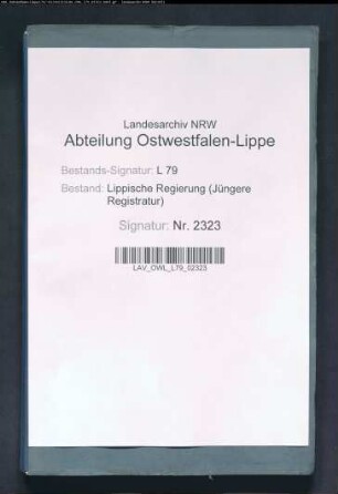 Gewerbliche Verhandlungen aus der Stadt Detmold, Band 1c