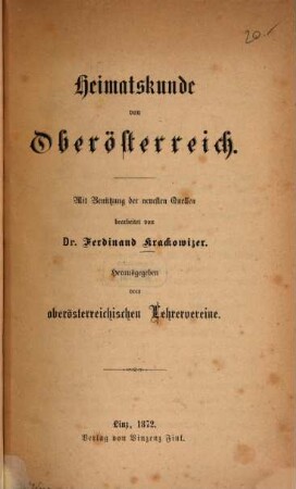 Heimatskunde von Oberösterreich