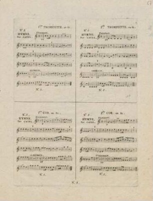 No. 5 Hymne. Par Catel.