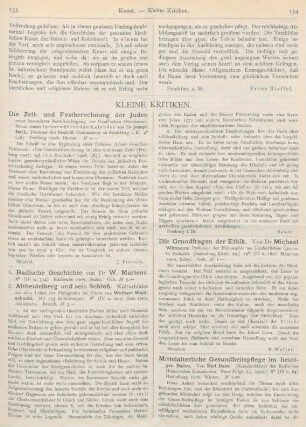133-136 Kleine Kritiken