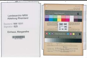 Entnazifizierung Margarethe Einhaus , geb. 16.02.1910 ()