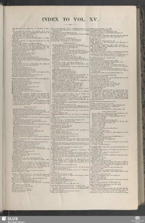 Index to vol. XV