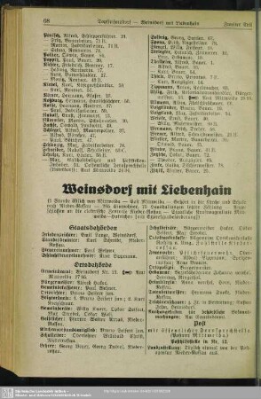 Weinsdorf mit Liebenhain