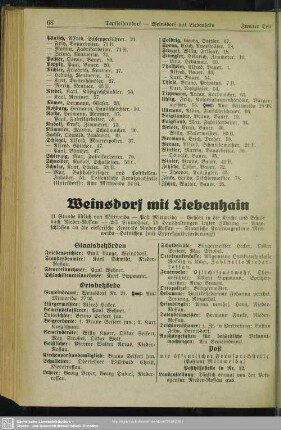 Weinsdorf mit Liebenhain