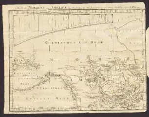 Karte des Nordens von America, Zur Beurtheilung der Wahrscheinlichkeit einer nord-westlichen Durchfahrt, gezeichnet von G. Forster 1791