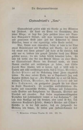 4. Chateaubriand's "René"