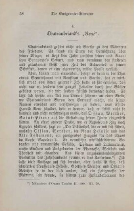 4. Chateaubriand's "René"