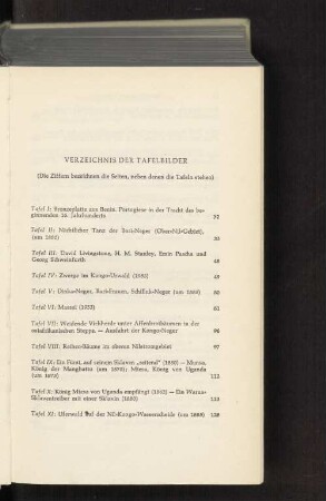 VERZEICHNIS DER TAFELBILDER