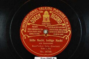 Stille Nacht, heilige Nacht / [Musik: F. X. Gruber, Worte: Joseph Mohr]