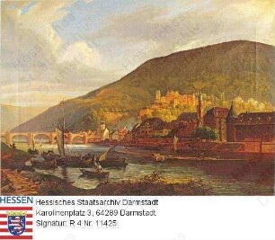Heidelberg, Ansicht vom Neuenheimer Ufer