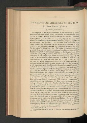 The Egyptian Chronicle of Ibn Iyas.