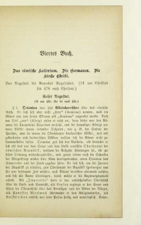 Von Augustus bis Romulus Augustulus (31 vor Christus bis 476 nach Christus)