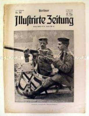 Illustrierte Wochenzeitschrift "Berliner Illustrirte Zeitung" u.a. über die Kämpfe bei Verdun