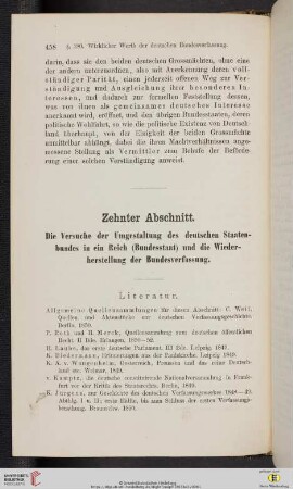 Zehnter Abschnitt