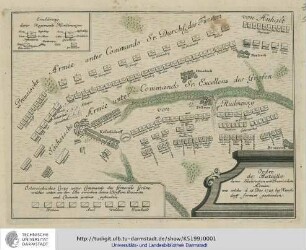 Ordre de Bataille derer Sächsischen und Preusischen Arméen wie solche d. 15. Dec. 1745 bey Kesselsdorf formirt gestanden. o.O.u.J. [nach 1745]