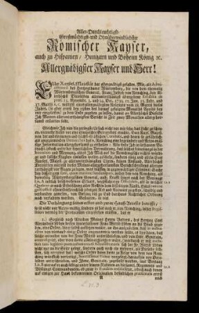 A1r-D1v, Wahrhaffter Abdruck des an Ihrn Römisch-Kayserliche und königlich-catholische Majestät