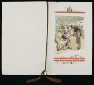 Abschiedsessen der 2. Klasse auf dem Dampfer "Bremen"