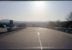 Einfahrt in Tangente (Würzburg Richtung Mannheim)