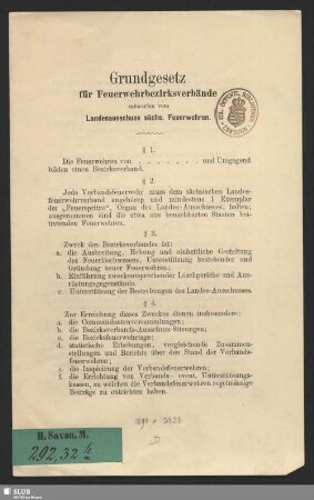 Grundgesetz für Feuerwehrbezirksverbände