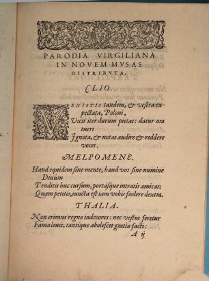 Ad amplissimos Polonorum legatos, Parisiorum urbem ingredientes, Jo. Aurati poetae regii prosphonetici versus