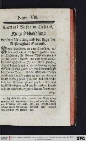 Num. VIII