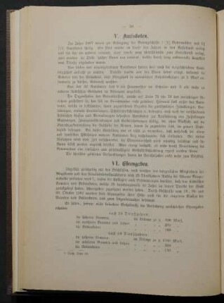 VI. Ehrengaben.