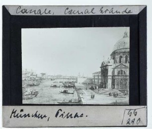 Canaletto, CanalGrande mit Santa Maria della Salute und die Riva degli Schiavoni in Venedig (München AP WAF 138)