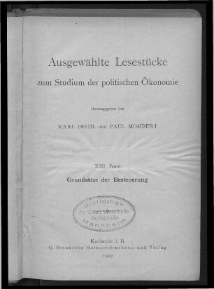 13: Grundsätze der Besteuerung