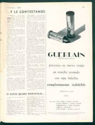 ... y le contestamos - Si usted quiere escribirles