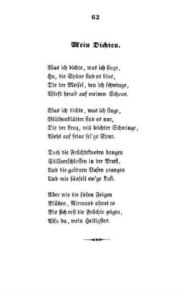 Mein Dichten