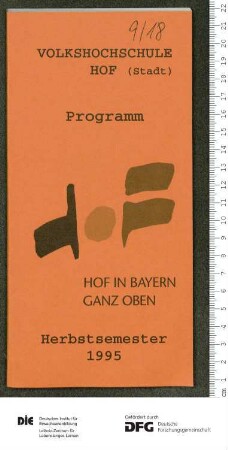 Programm 2. Semester 1995