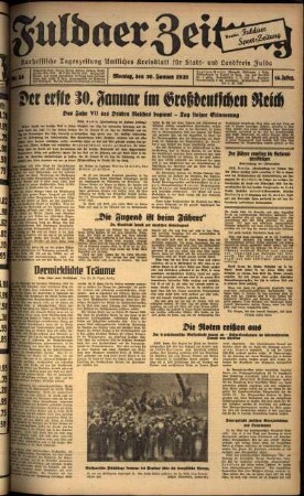 Ausgabe vom Montag, den 30. Januar 1939.