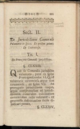 Tit. I. De Prorogata Camerali jurisdictione.