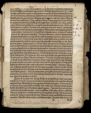 Andachtsbuch (?, Pfingstpredigt), 16. Jh., Ende