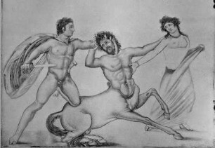 Theseus im Kampf gegen einen Kentauren